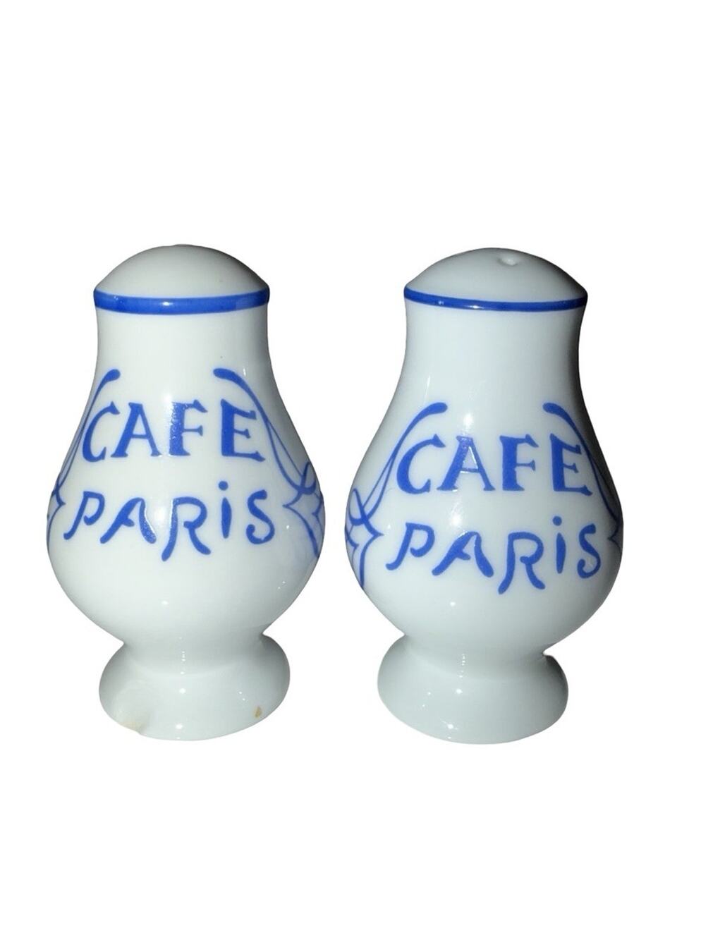 Cafe Paris Vintage Salt And Pepper Shakers